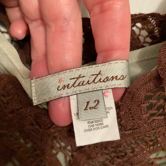 Intuitions Battenberg Lace and Silk Dress SZ 12 - NWT - Picture 3 of 9